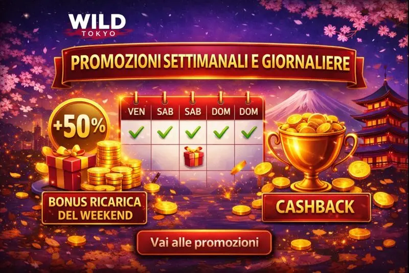 Promozioni settimanali WildTokyo