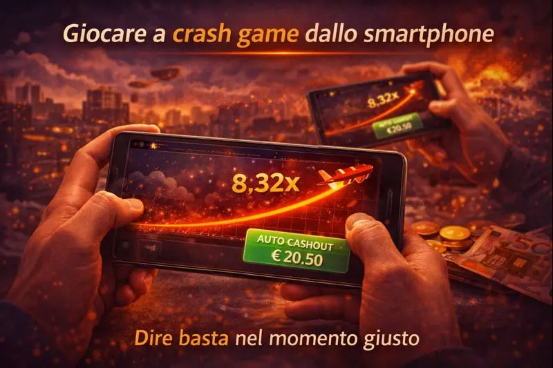 Giocare a crash game da smartphone