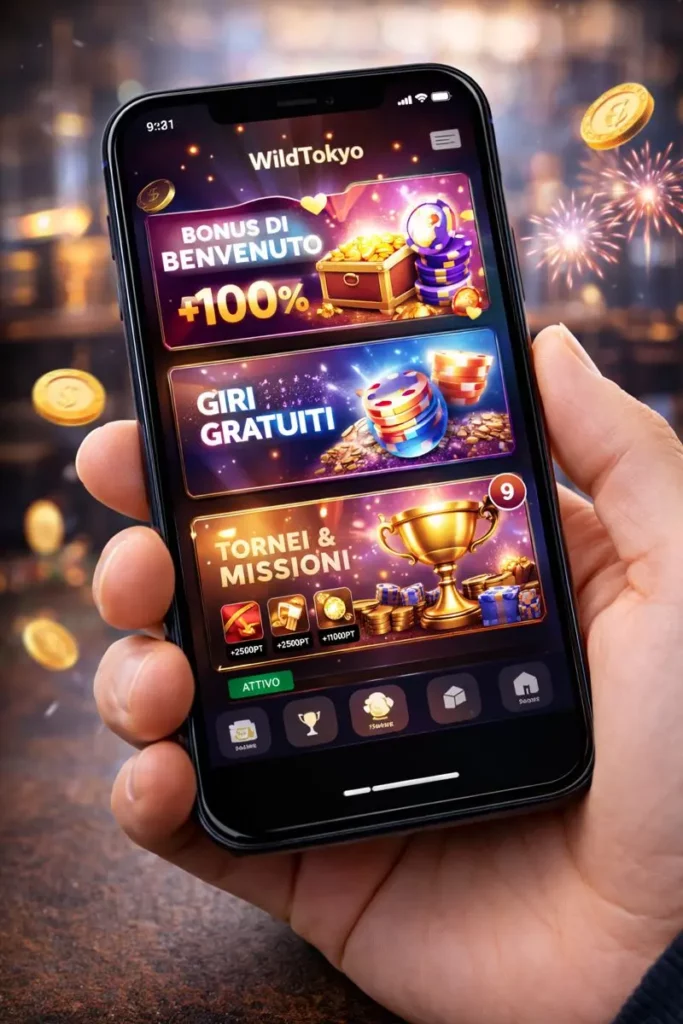 Promozioni WildTokyo su mobile
